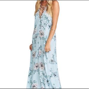 Logan Lace Up Casual Maxi Dress